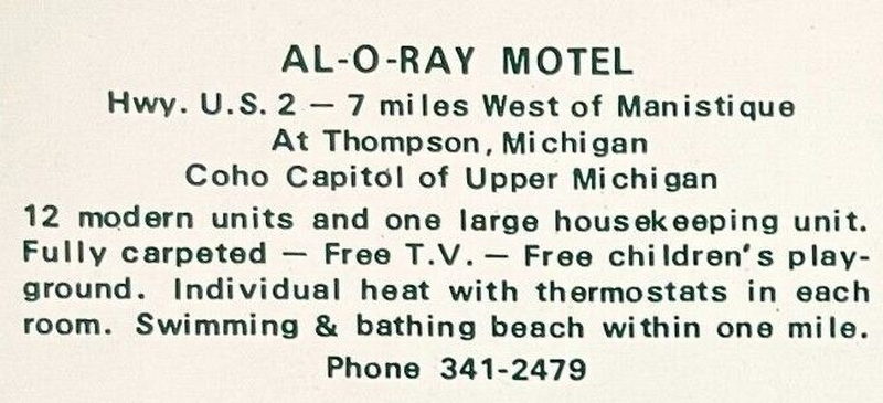 Al-O-Ray Motel - Postcard